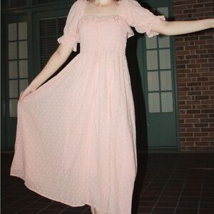 Chic Peach Maxi Dress